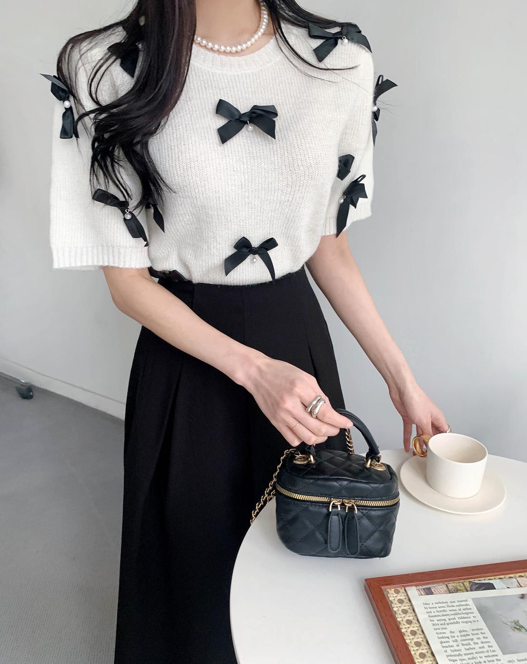 [무료배송] 리본데이 모헤어니트(2col)