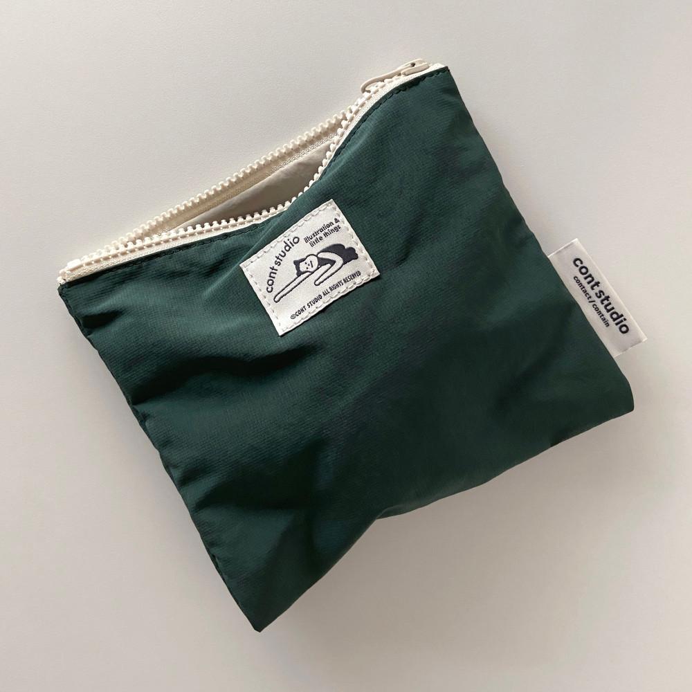 [콘트스튜디오] 패브릭 파우치 - Deep Forest