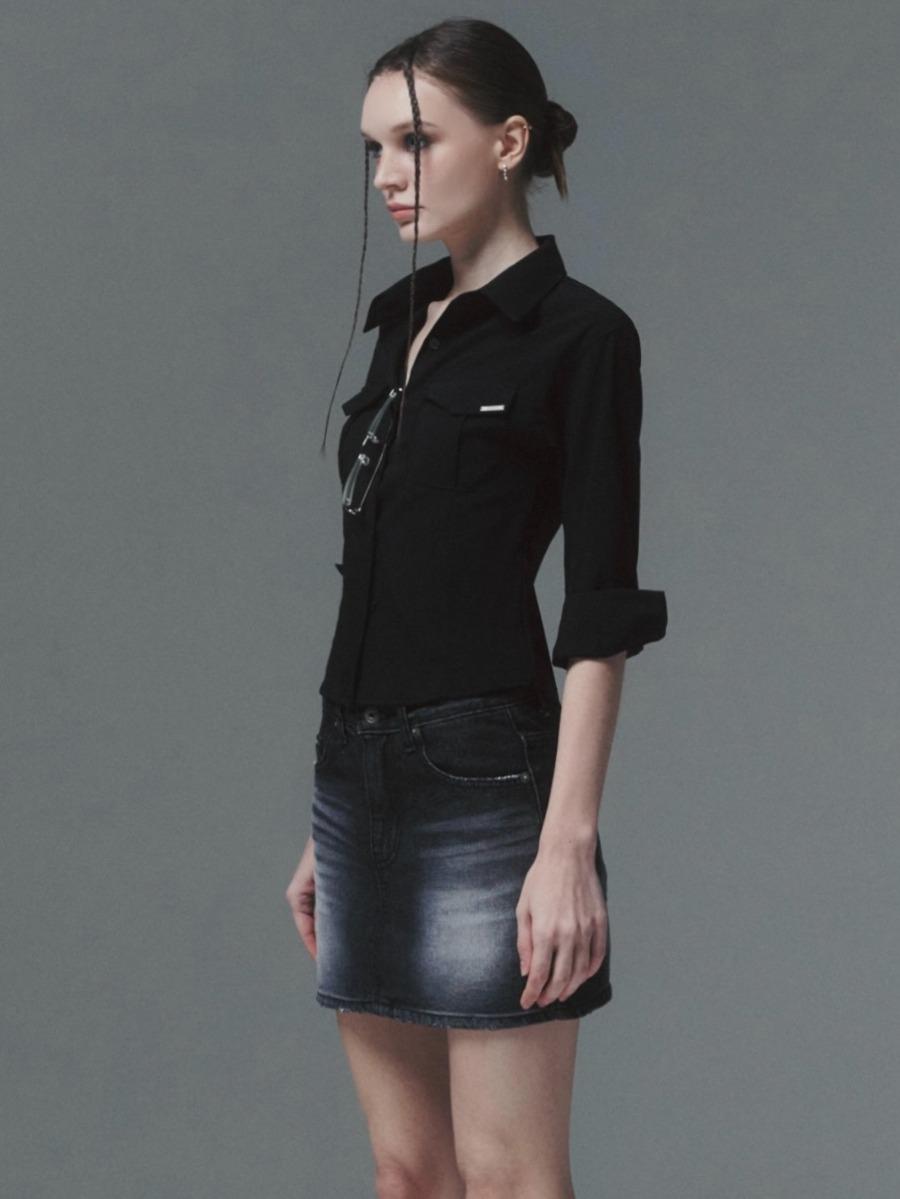 [INEGI] Sleek Pocket Shirt (black)
