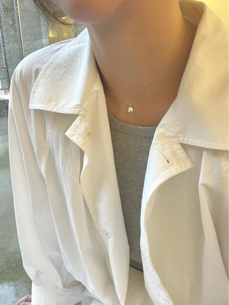 Oval necklace 타원 데일리 심플 목걸이
