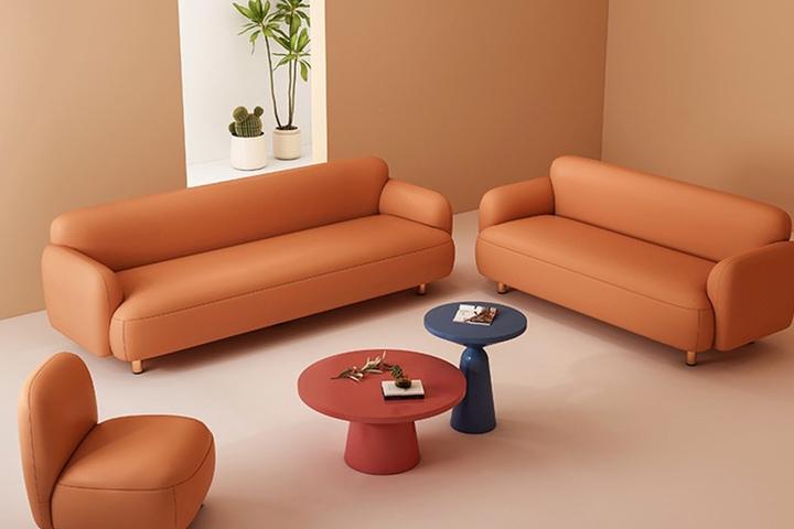 MJBS018 모던 미드센추리 쇼파 방수 벨벳 패브릭 소파 3size 4color