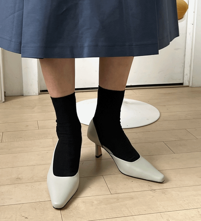 인사이드 오픈 미들 스틸레토힐[천연가죽 5color]