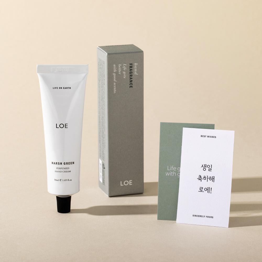 [메세지카드] LOE 퍼퓸드 핸드크림 50ml (향 선택)