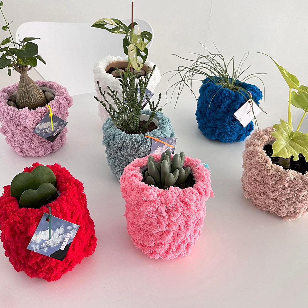 i자체제작i 비숑 화분 팟커버 홈카페 감성 인테리어