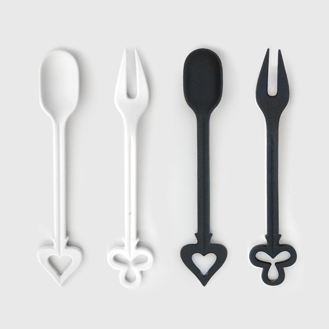 세라믹 디저트 포크, 티스푼