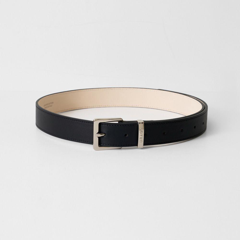 Square leather belt_2colors