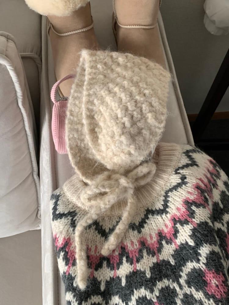 큐티 울 귀도리