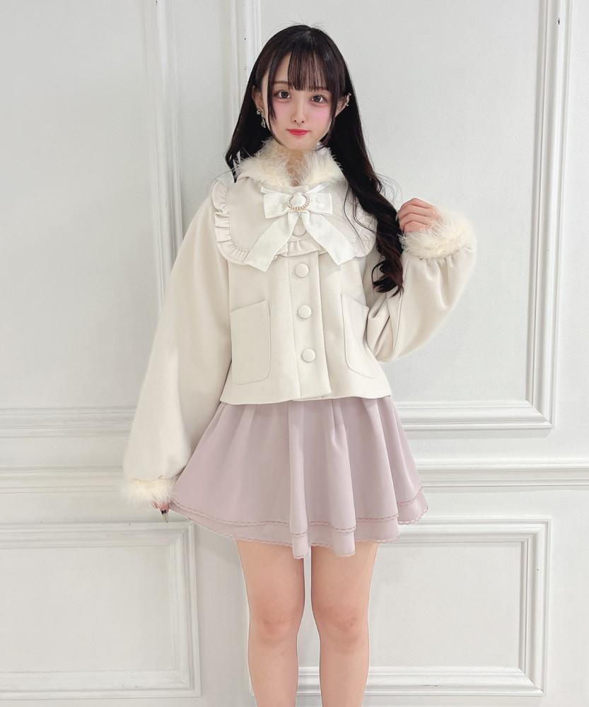 허니시나몬 걸리 후드 숏 코트 양산형 지뢰계