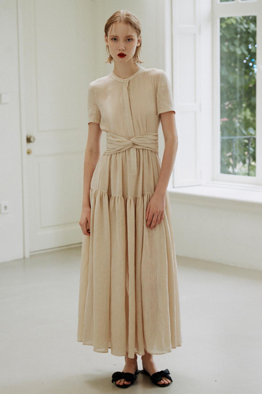 Twist Belt Shirt Dress