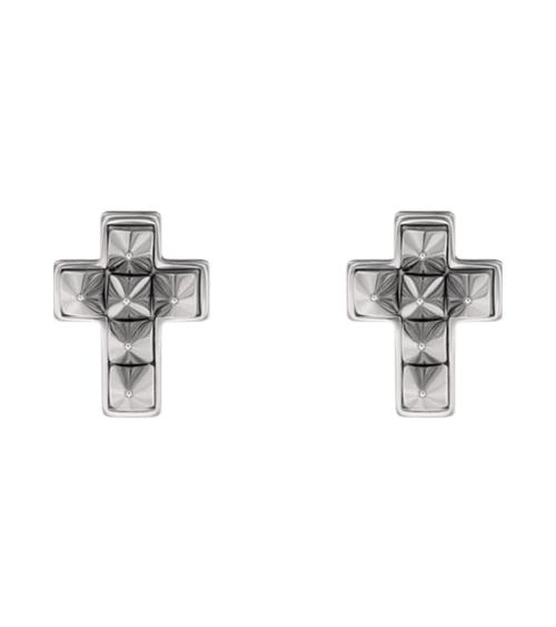 Cross stud pierce earring