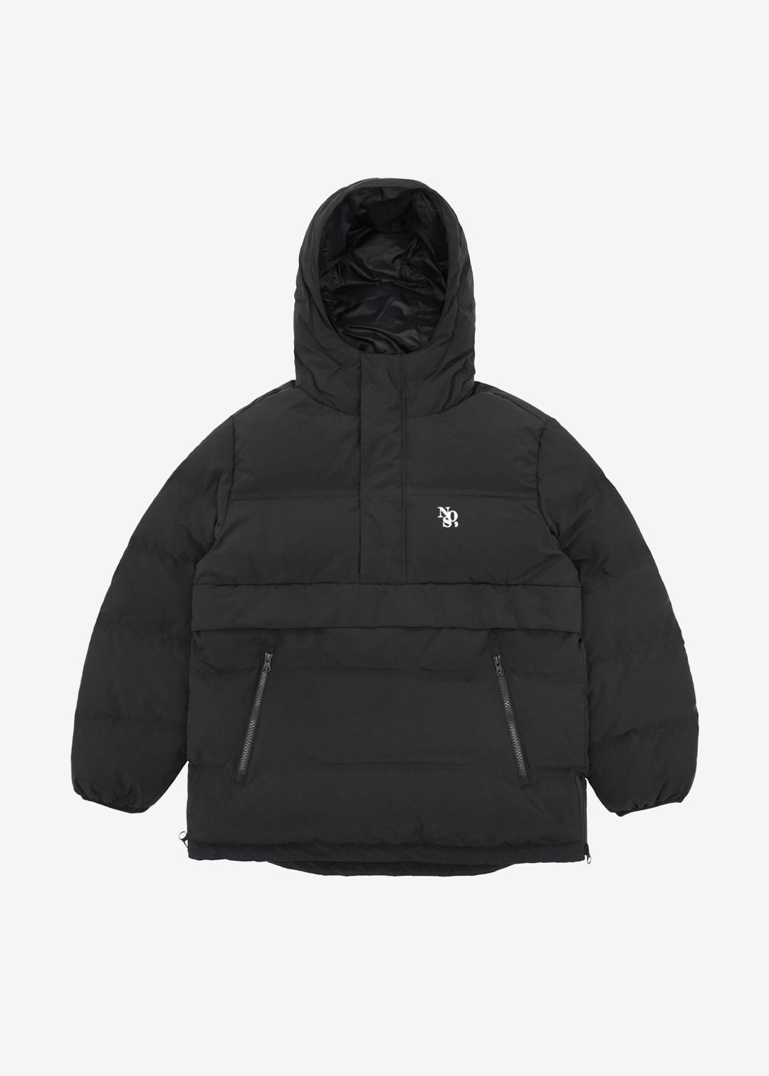 메인로고 아노락 패딩 - 블랙
