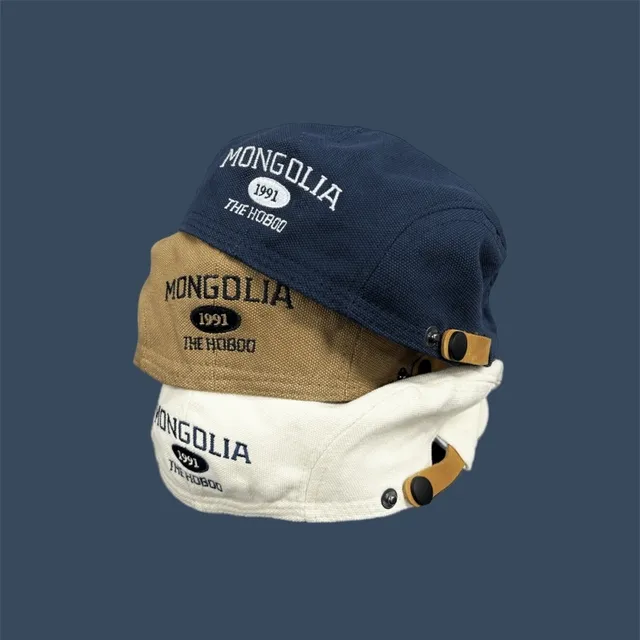 Mongolia Lettering Beret(C179)