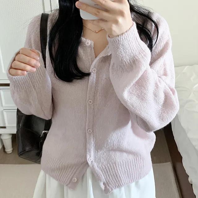 [보송/여리핏☁️] 바스 모헤어 가디건 (5color) 봄가디건/여름옷/데일리룩/데이트룩/벚꽃/나들이룩/핑크/니트/피크닉룩