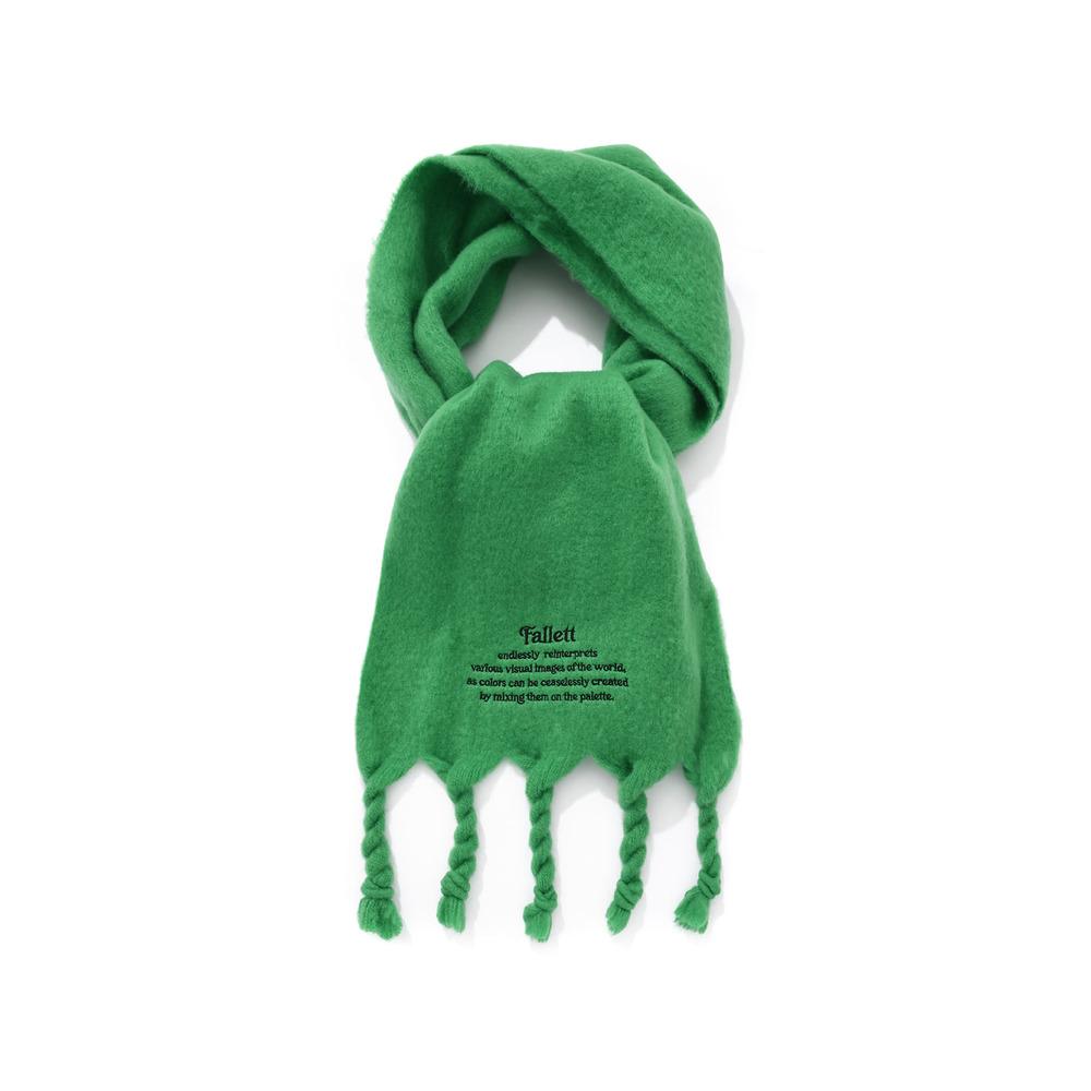 스토리로고 롱 머플러 비비드 그린