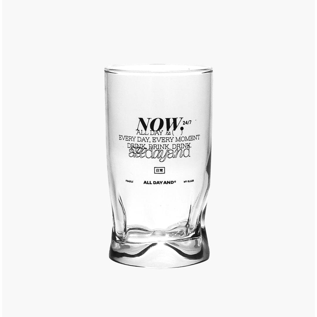 핑거 프레스 에브리 레터링 글라스_Finger press glass