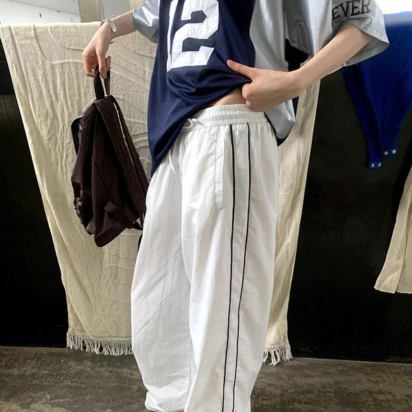 LONSLAN Sideline Drawstring Slim Sweatpants