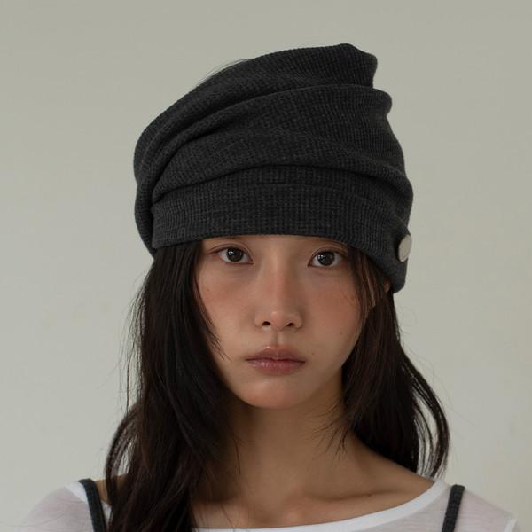 WHIPPING HAIR BAND & BEANIE (CHARCOAL)