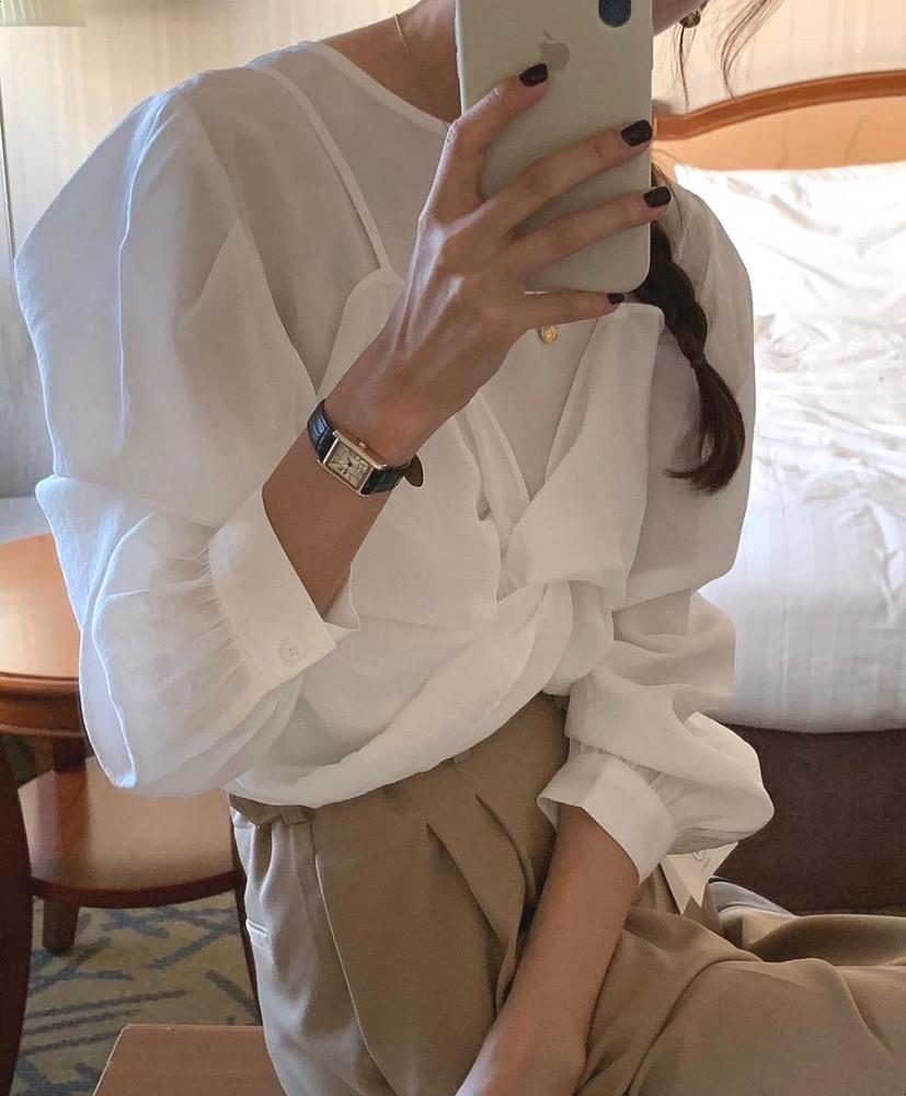 뷔스티에블라우스 흰블라우스 블라우스맛집