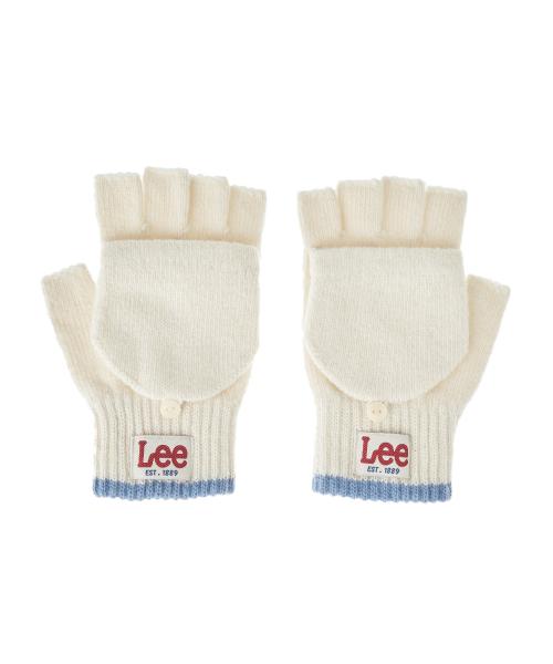 핑거리스 니트 손모아 장갑 아이보리