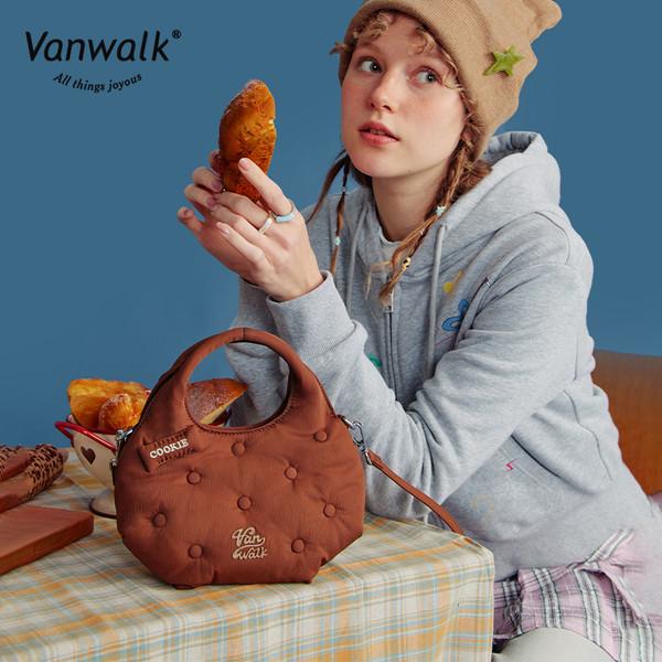 쿠키 버튼 크로스백 / 초코