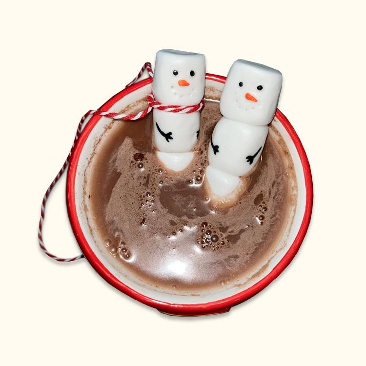 마시멜로우 눈사람 스푼홀더