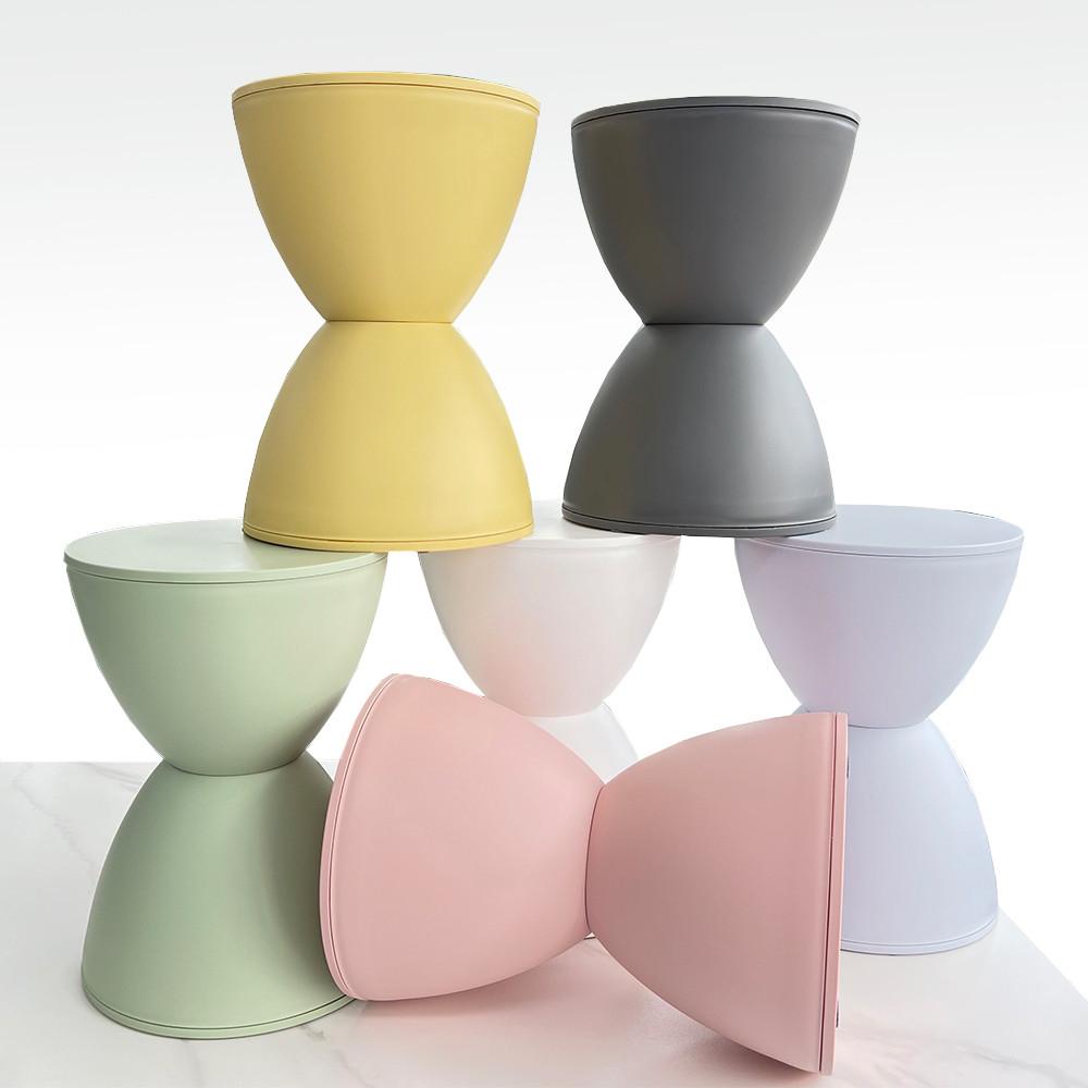 폰 스툴 모래시계 장구 의자 심플 인테리어 보조의자