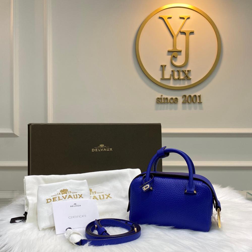 [중고] [미사용] 델보 쿨박스 나노 outremer 금장/강남중고명품