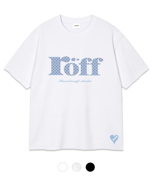 RÖFF TYPE PLAY DOT OVER FIT T-SHIRT [SKY] (3color)