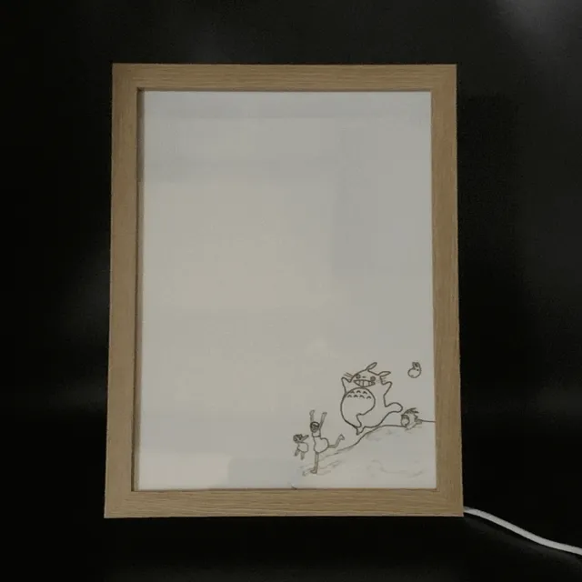 [당일발송] 토토로 LED 무드등 라이트 페인팅 반전 무드등 토토로 지브리 굿즈 액자