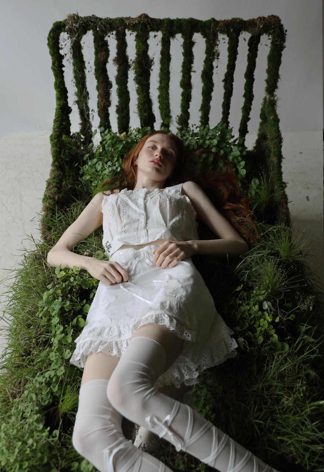 Lace Cancan Mini Skirt. 2color