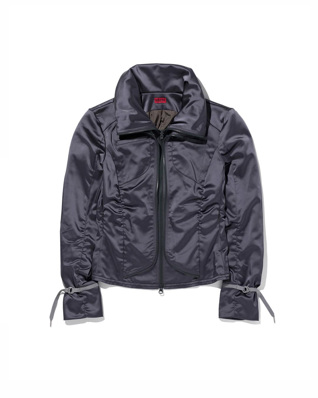 MOTO ZIP JACKET_CHARCOAL