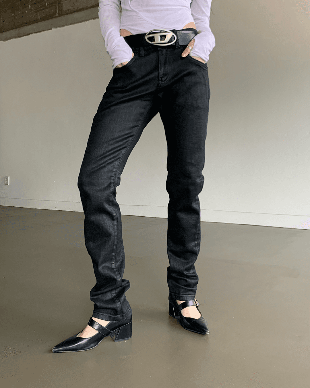 블랙 코팅진 (남녀공용)