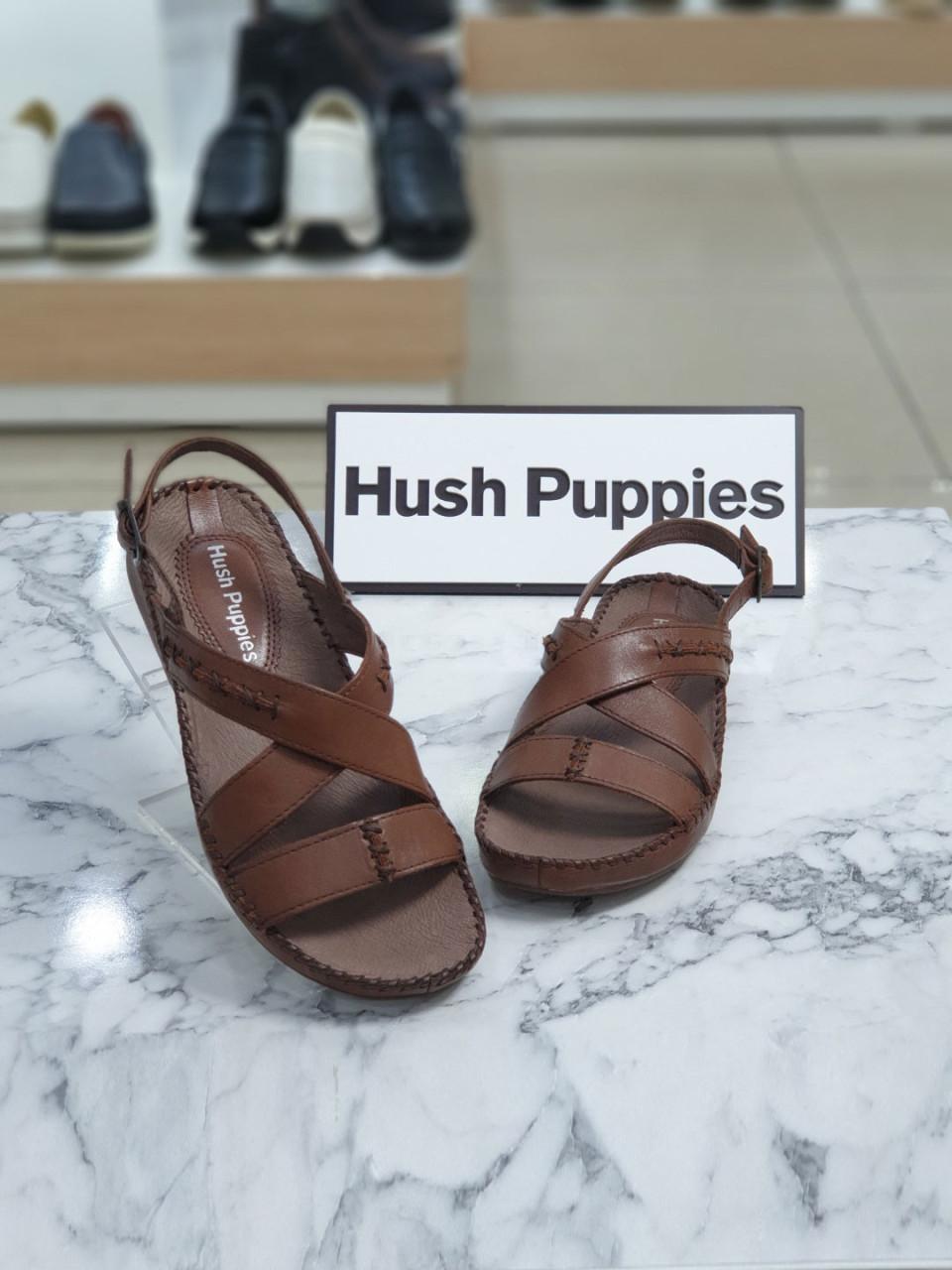 허시파피 여성 캐주얼 웨이브리플렉스 스티치 컴포트 통가죽 샌들 3cm 3Y742