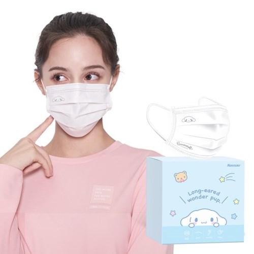 산리오 시나모롤 일회용 화이트마스크 중형 100매입