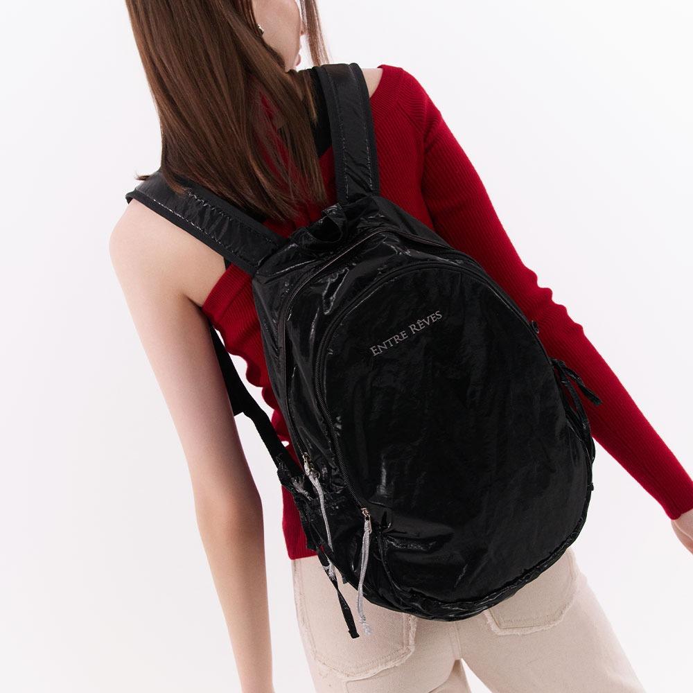 (10/21 예약배송) MELLOW SHELL BACKPACK - SHINE BLACK