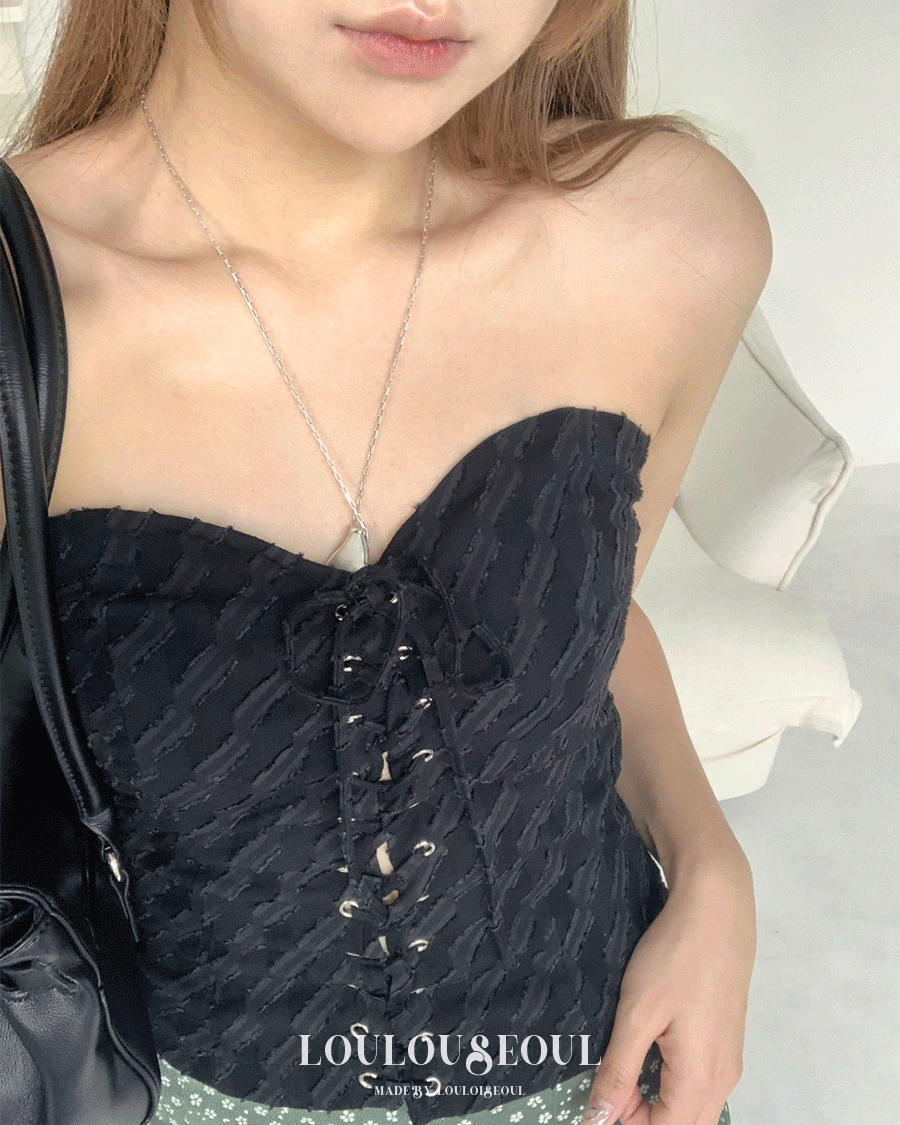 (L/S Collection) Woody Corset Top_우디 코르셋 탑