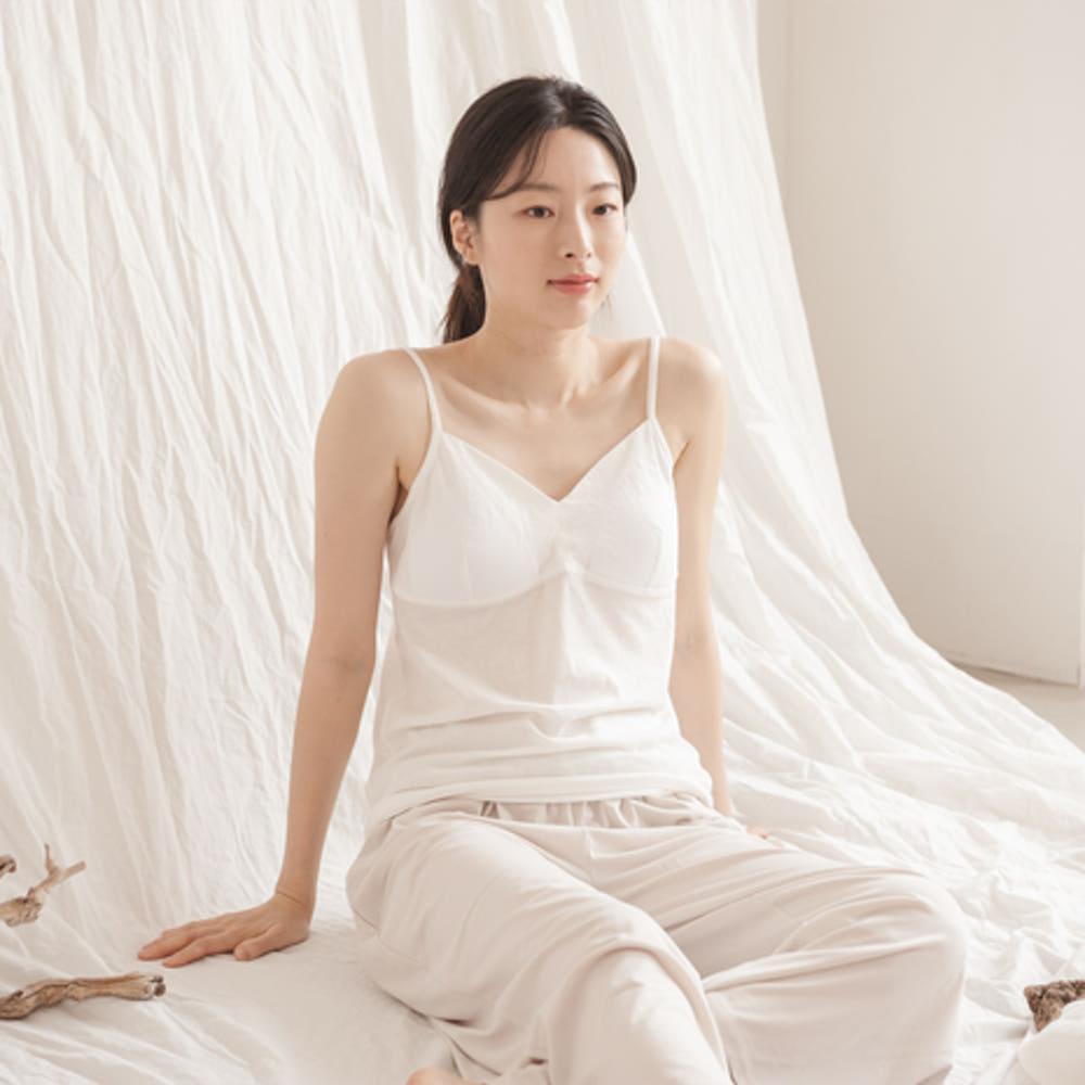 민와일 노밴드 일체형 캡나시 브라런닝 순면100% 검은색 노와이어 끈조절(텀블벅 Ver2)
