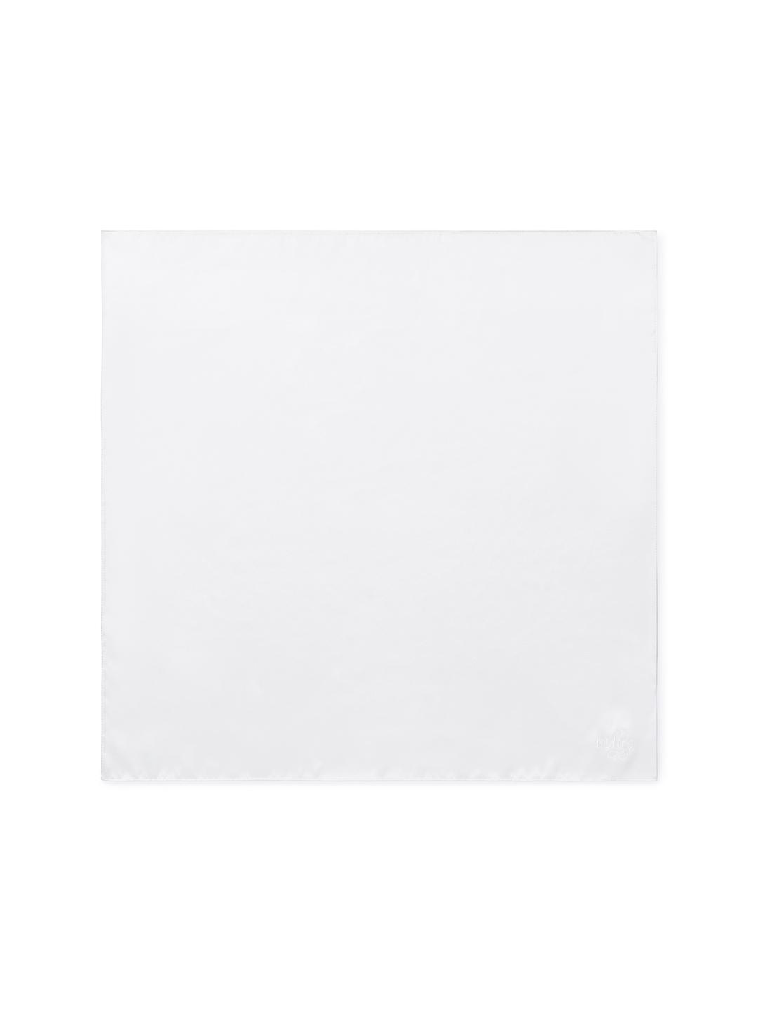 2nd/Silk Square Scarf - White