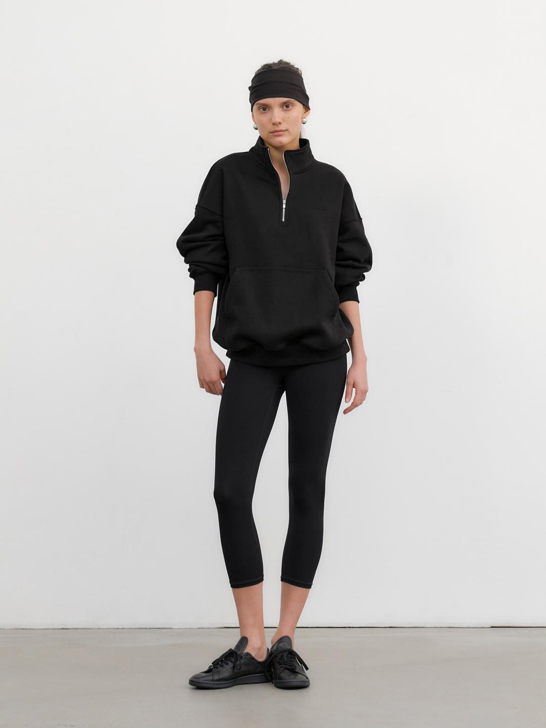 [7차] Tension Capri Leggings - Black