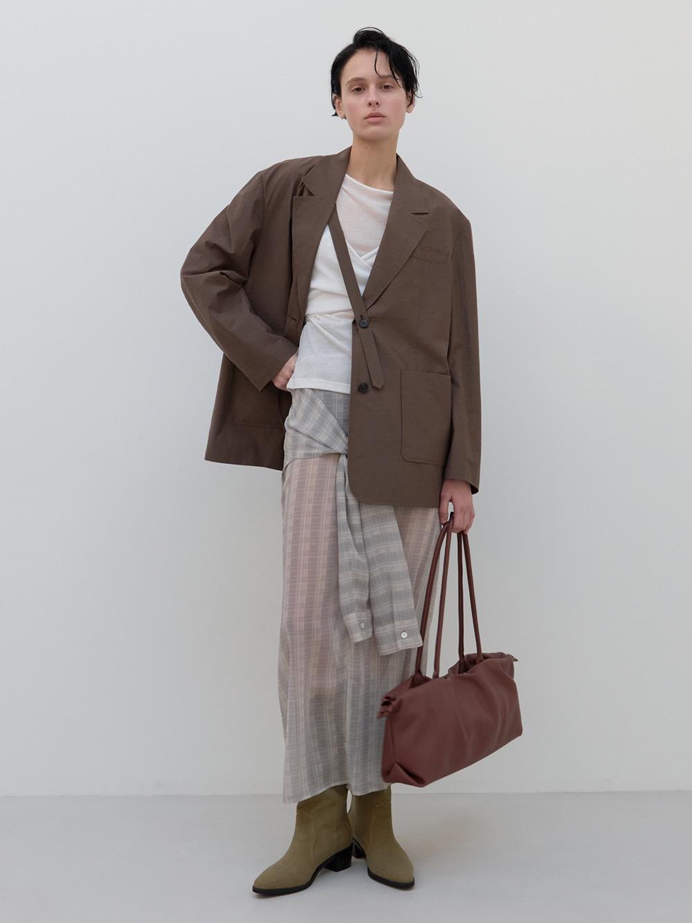 Paper Thin Tie Jacket (brown)