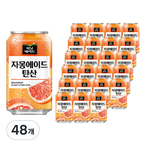미닛메이드 자몽에이드 탄산, 355ml, 48개 - 기타탄산음료 | 쿠팡
