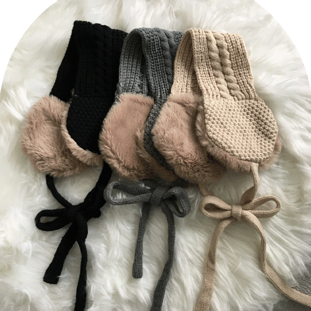 [밍크/보온따듯/안풀려요!] Sweet mink head scarf. (3col)