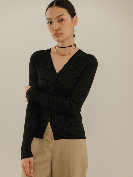 SLIM TWILIGHT CARDIGAN - BLACK