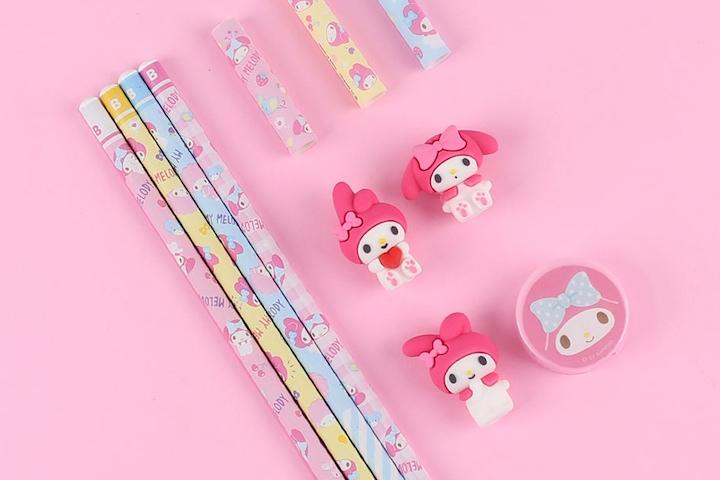 캐릭터 피규어 연필 보호캡 세트 마이멜로디