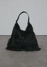 [ 순차 발송 11/14 ~ ] LONG HAIR STRAP HOBO BAG, BLACK
