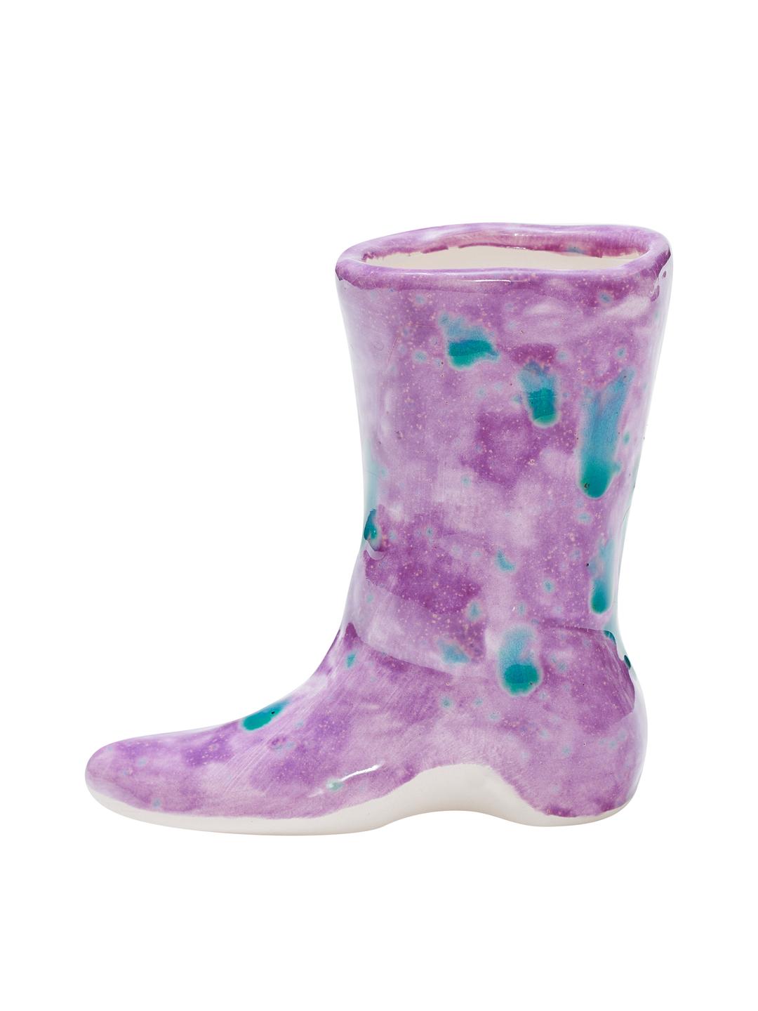 mini boots vase - purple