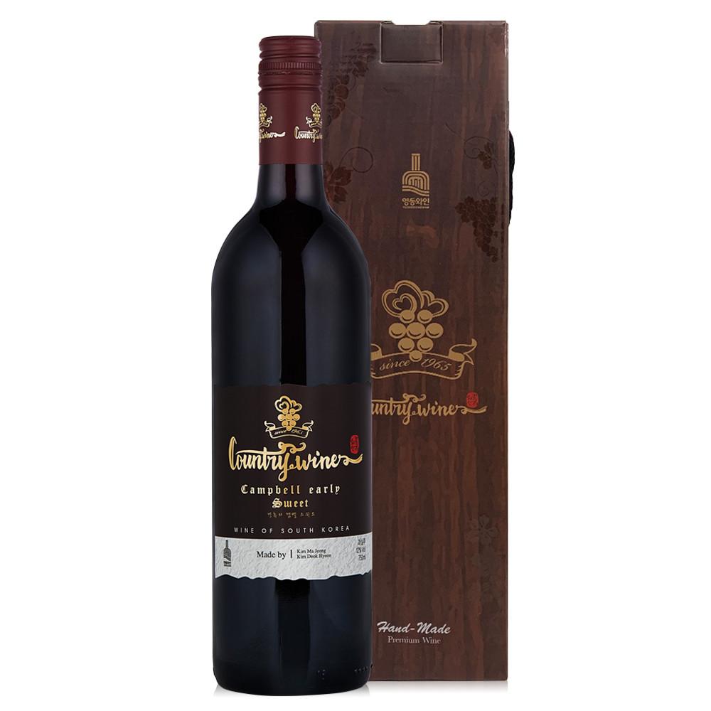 컨츄리와이너리 캠벨 레드 스위트 와인 12도 750ml