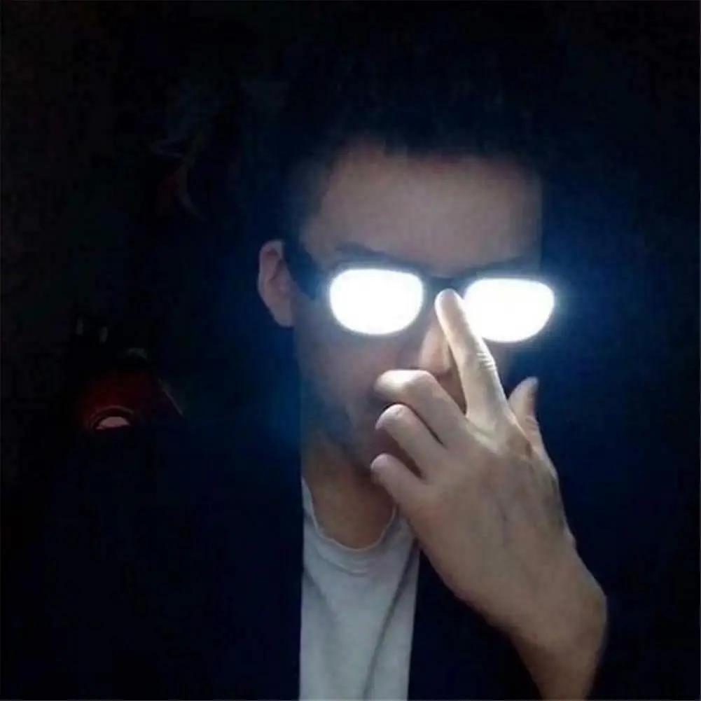 애니메이션 LED 안경 스푸프 안경, 재미있는 깨짐 방지 LED 조명, 빛나는 코스프레 안경 소품, 파티 클럽 안경, 크리스마스 선물