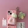 winter bell beanie smart tok (peach - mohair)