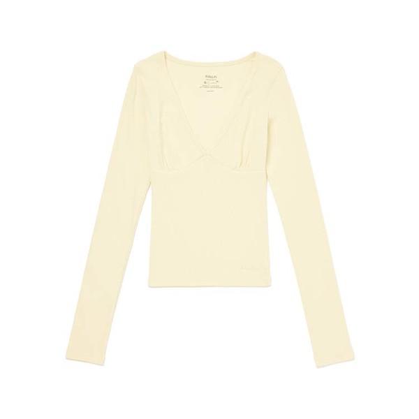 Cassie V Fitted Long Sleeves(Butter)